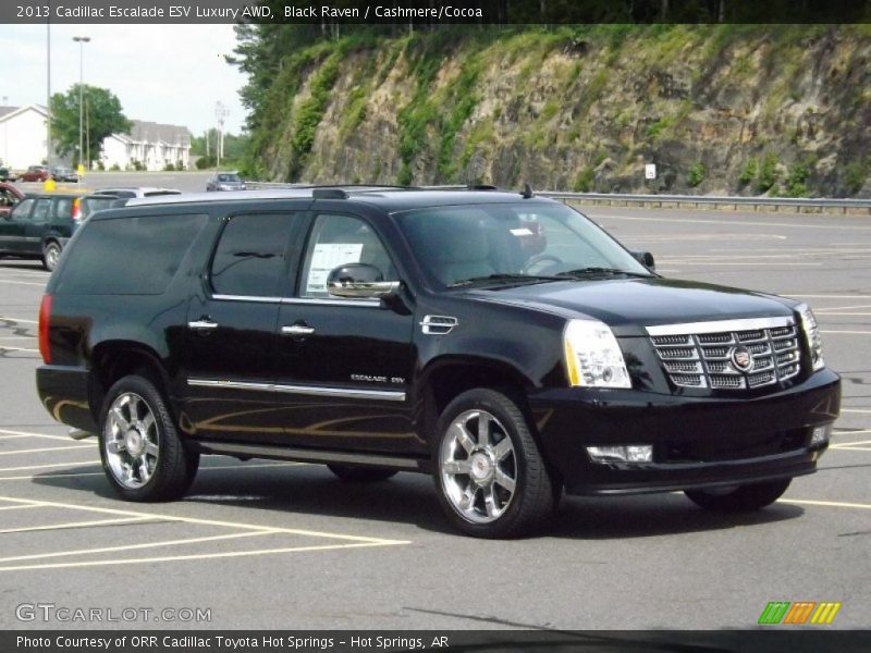 Black Raven / Cashmere/Cocoa 2013 Cadillac Escalade ESV Luxury AWD