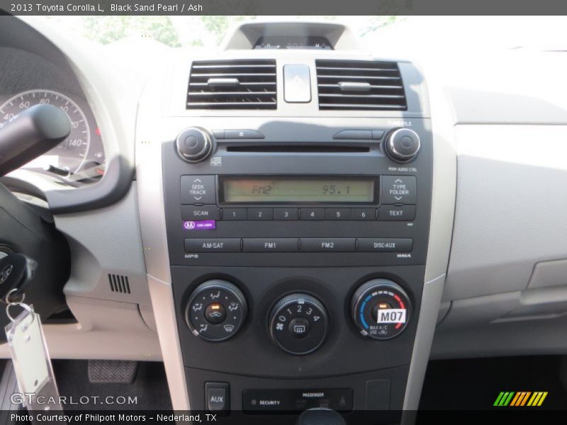 Black Sand Pearl / Ash 2013 Toyota Corolla L
