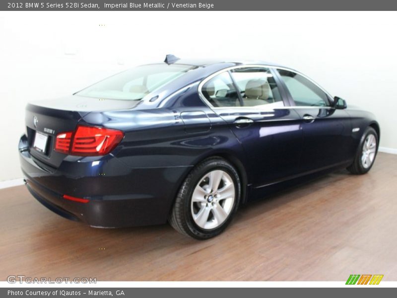 Imperial Blue Metallic / Venetian Beige 2012 BMW 5 Series 528i Sedan