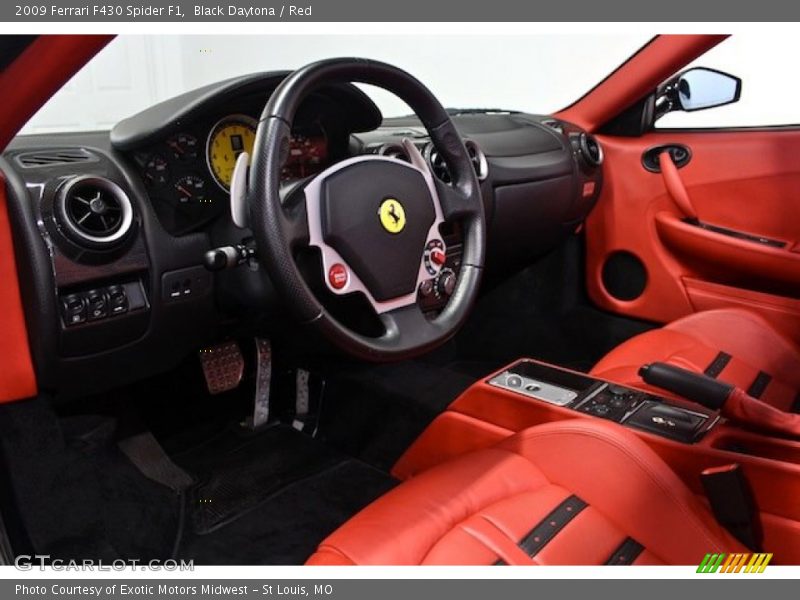 Red Interior - 2009 F430 Spider F1 