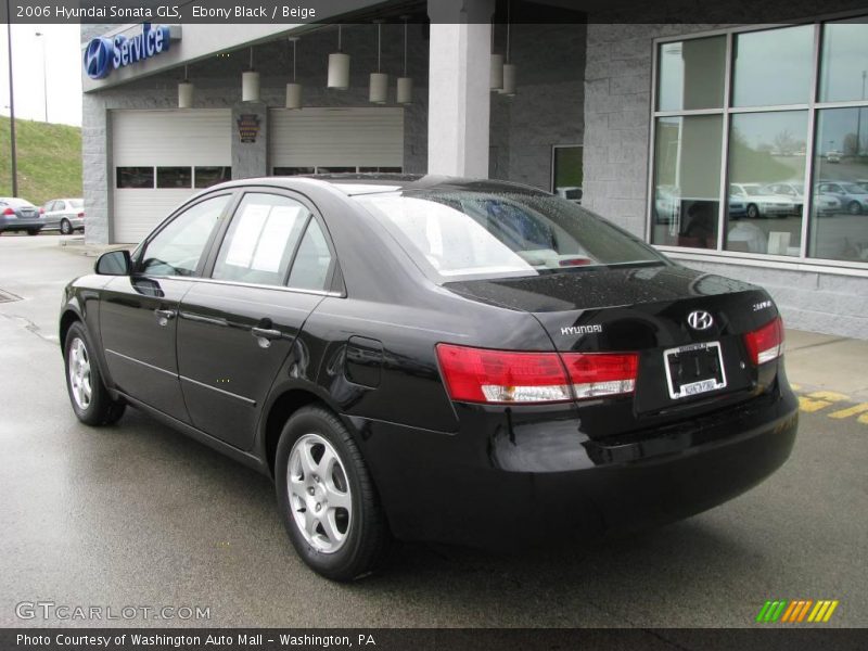 Ebony Black / Beige 2006 Hyundai Sonata GLS