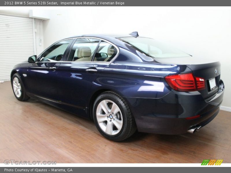 Imperial Blue Metallic / Venetian Beige 2012 BMW 5 Series 528i Sedan