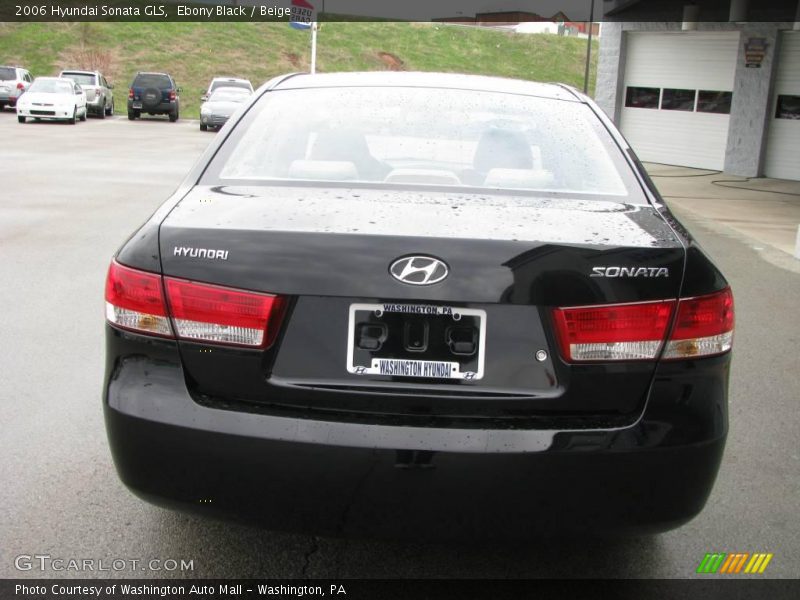 Ebony Black / Beige 2006 Hyundai Sonata GLS