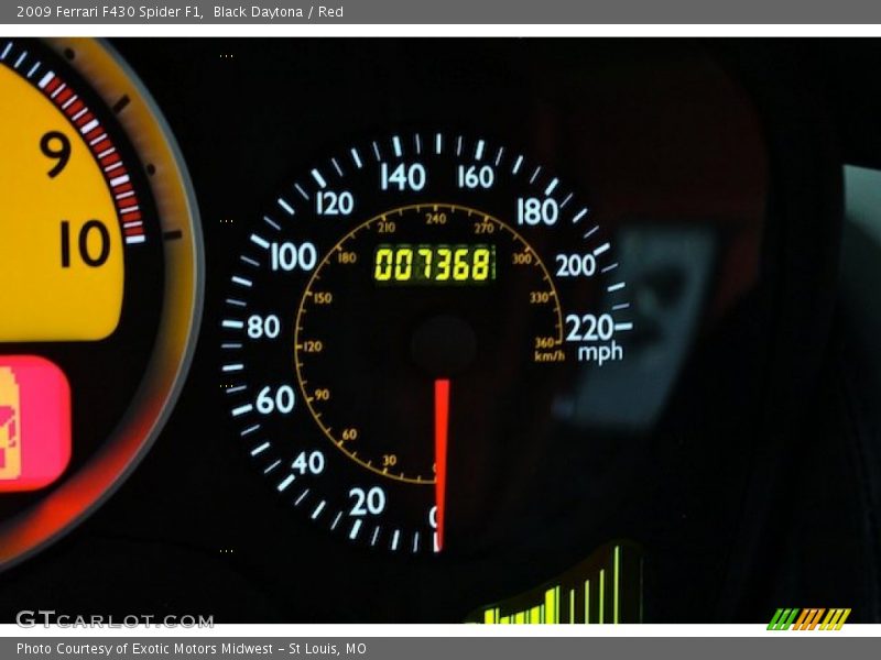 Black Daytona / Red 2009 Ferrari F430 Spider F1
