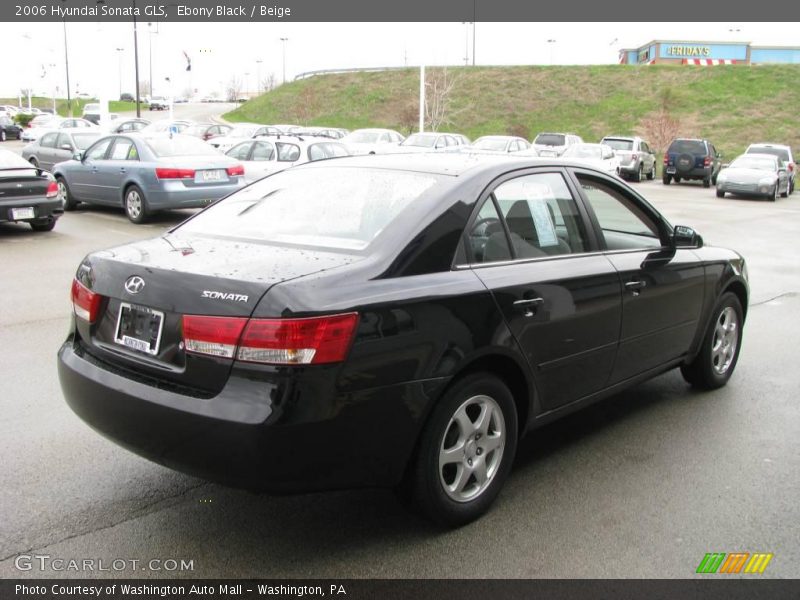 Ebony Black / Beige 2006 Hyundai Sonata GLS