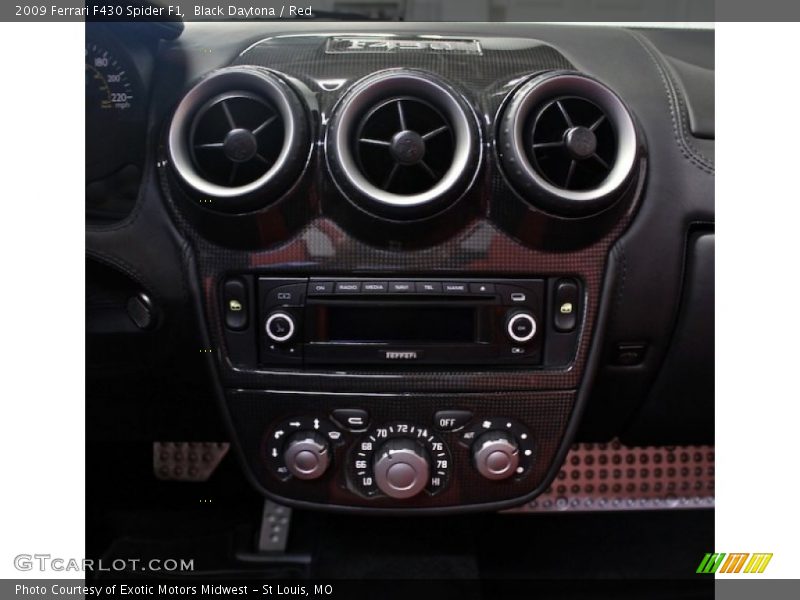 Controls of 2009 F430 Spider F1