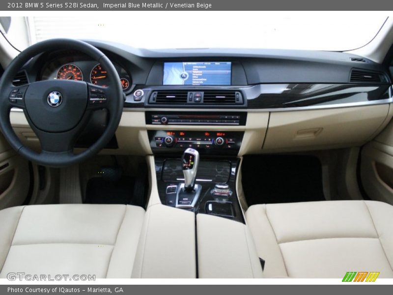 Imperial Blue Metallic / Venetian Beige 2012 BMW 5 Series 528i Sedan