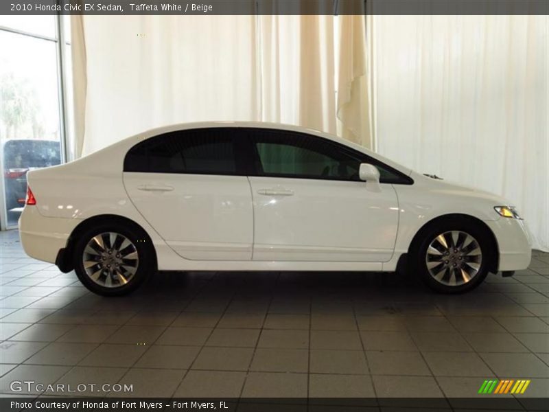 Taffeta White / Beige 2010 Honda Civic EX Sedan