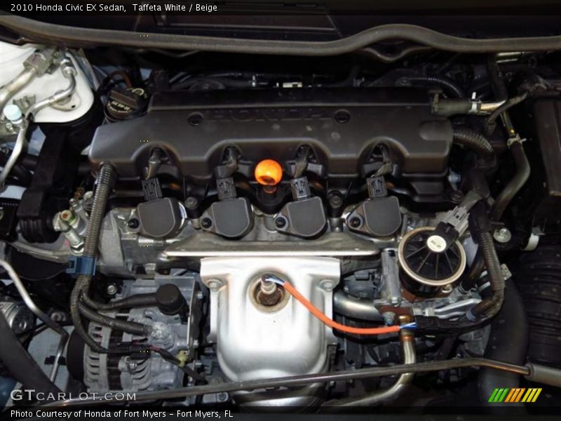 Taffeta White / Beige 2010 Honda Civic EX Sedan