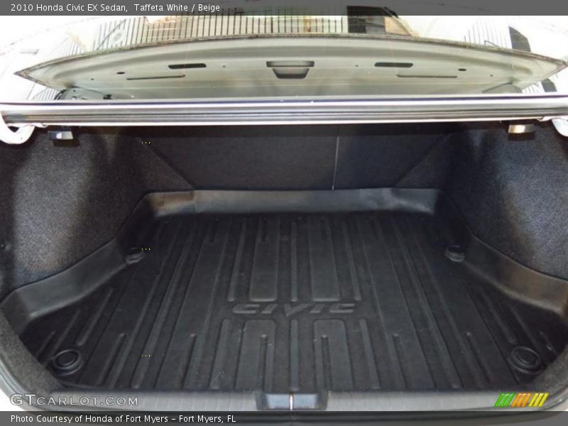 Taffeta White / Beige 2010 Honda Civic EX Sedan
