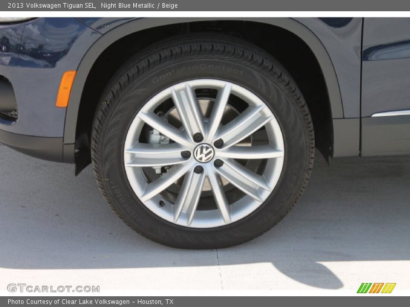 Night Blue Metallic / Beige 2013 Volkswagen Tiguan SEL