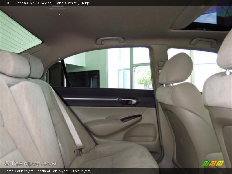 Taffeta White / Beige 2010 Honda Civic EX Sedan