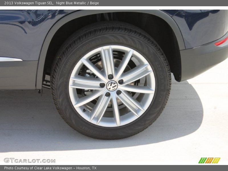 Night Blue Metallic / Beige 2013 Volkswagen Tiguan SEL