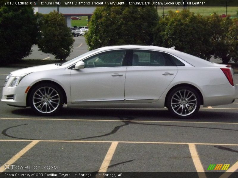 White Diamond Tricoat / Very Light Platinum/Dark Urban/Cocoa Opus Full Leather 2013 Cadillac XTS Platinum FWD