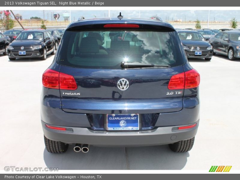 Night Blue Metallic / Beige 2013 Volkswagen Tiguan SEL