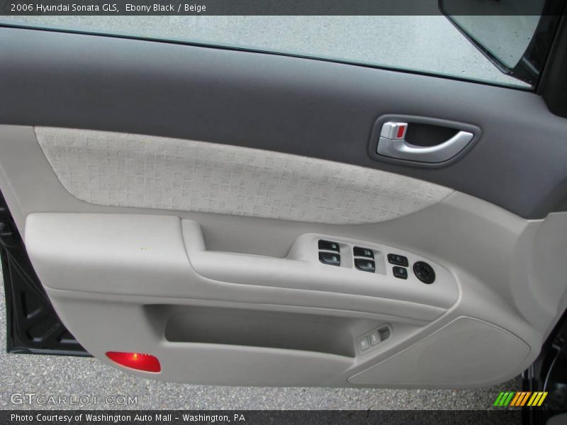 Ebony Black / Beige 2006 Hyundai Sonata GLS