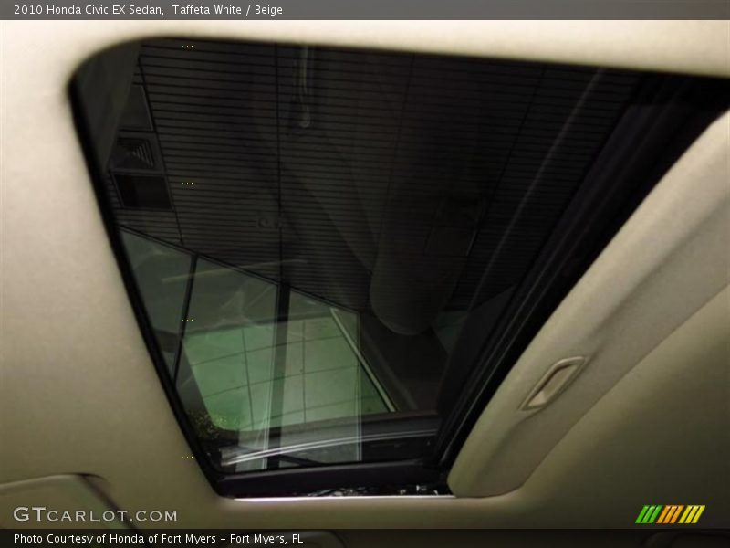 Taffeta White / Beige 2010 Honda Civic EX Sedan