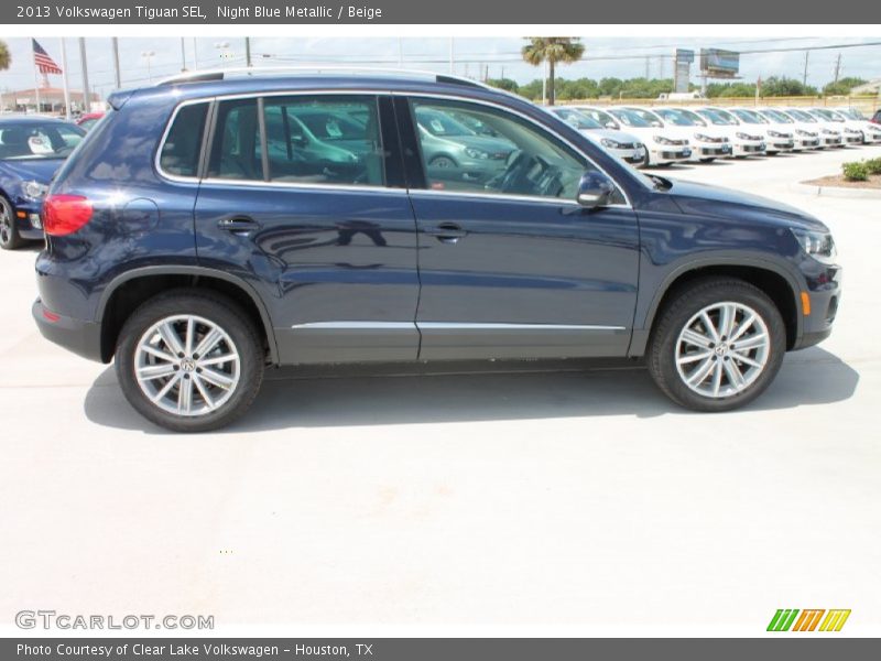 Night Blue Metallic / Beige 2013 Volkswagen Tiguan SEL