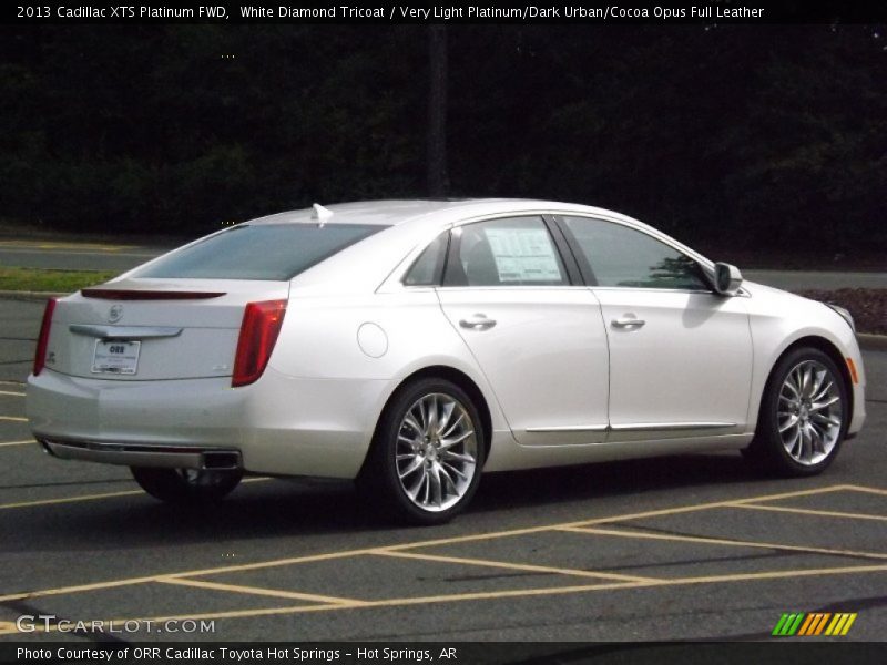White Diamond Tricoat / Very Light Platinum/Dark Urban/Cocoa Opus Full Leather 2013 Cadillac XTS Platinum FWD