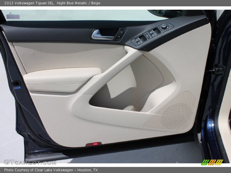 Night Blue Metallic / Beige 2013 Volkswagen Tiguan SEL