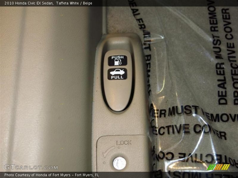 Taffeta White / Beige 2010 Honda Civic EX Sedan