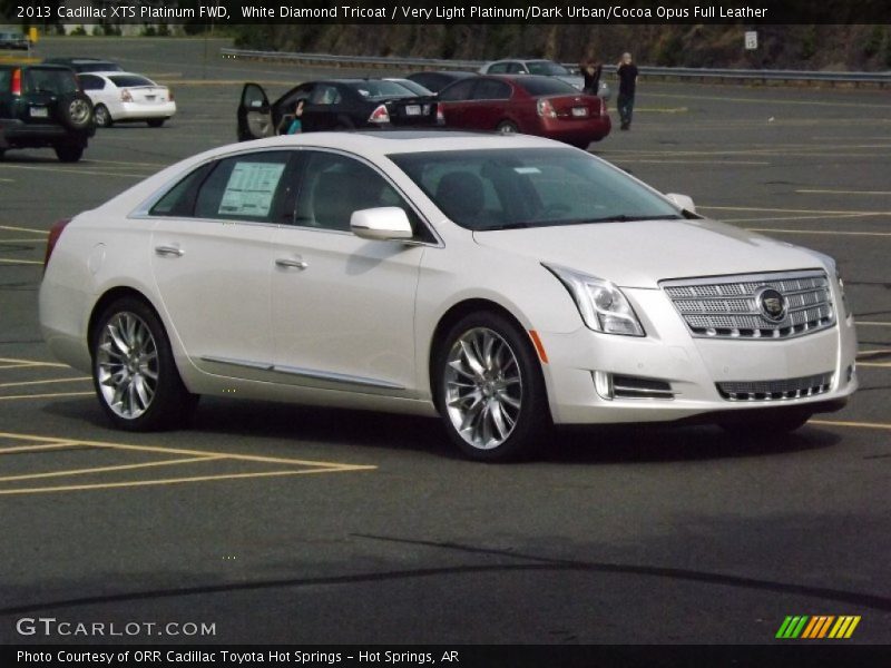 White Diamond Tricoat / Very Light Platinum/Dark Urban/Cocoa Opus Full Leather 2013 Cadillac XTS Platinum FWD