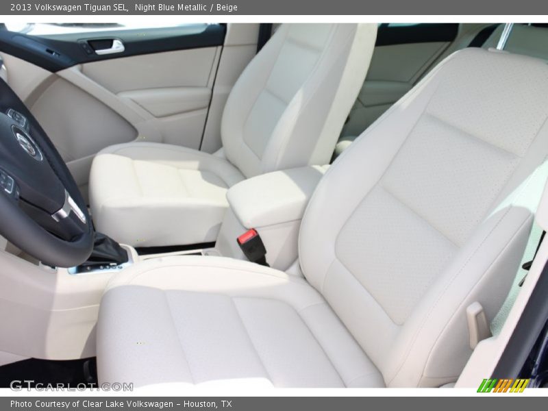 Night Blue Metallic / Beige 2013 Volkswagen Tiguan SEL