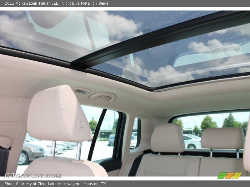 Night Blue Metallic / Beige 2013 Volkswagen Tiguan SEL