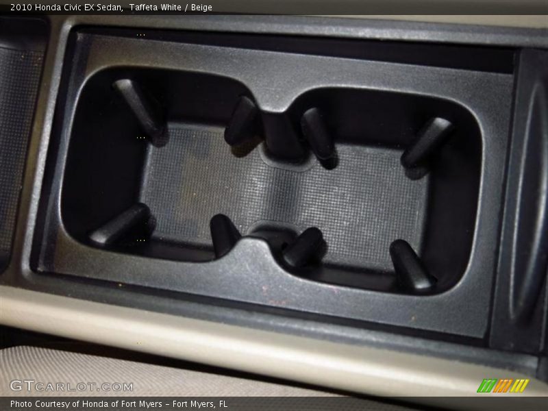 Taffeta White / Beige 2010 Honda Civic EX Sedan