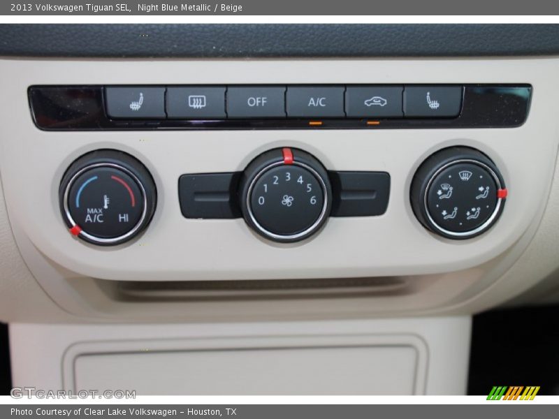 Night Blue Metallic / Beige 2013 Volkswagen Tiguan SEL