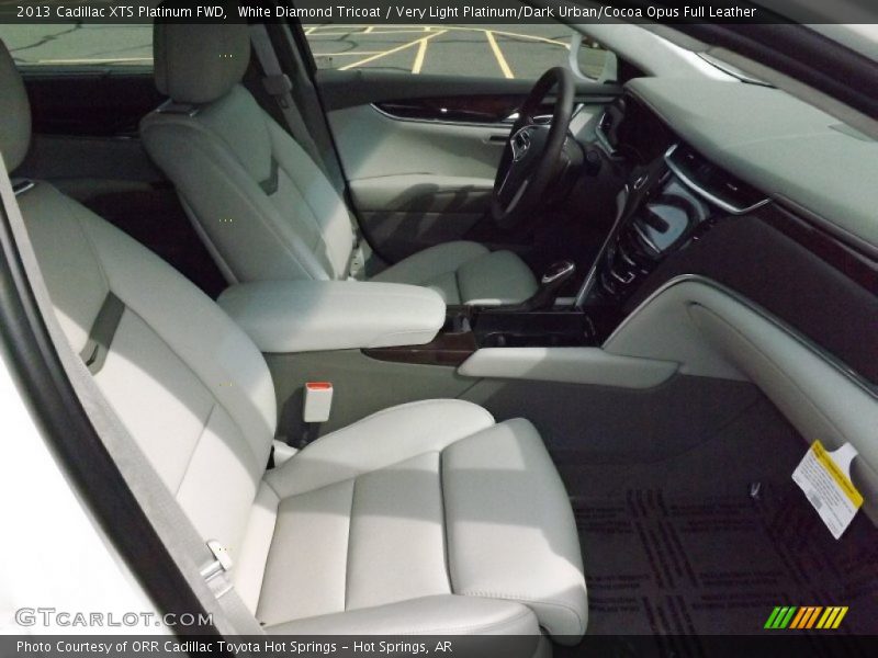 White Diamond Tricoat / Very Light Platinum/Dark Urban/Cocoa Opus Full Leather 2013 Cadillac XTS Platinum FWD