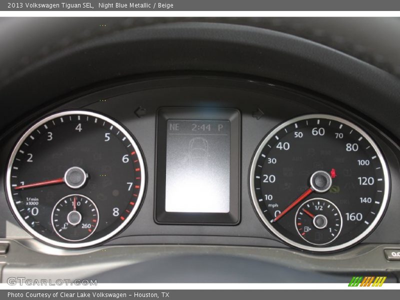 Night Blue Metallic / Beige 2013 Volkswagen Tiguan SEL