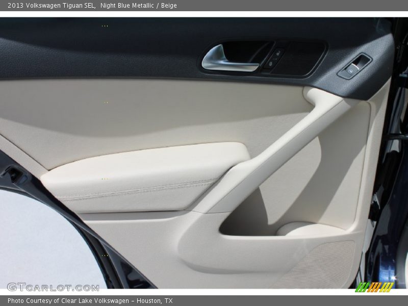 Night Blue Metallic / Beige 2013 Volkswagen Tiguan SEL
