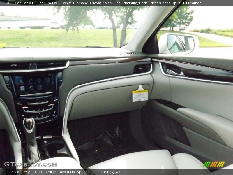 White Diamond Tricoat / Very Light Platinum/Dark Urban/Cocoa Opus Full Leather 2013 Cadillac XTS Platinum FWD