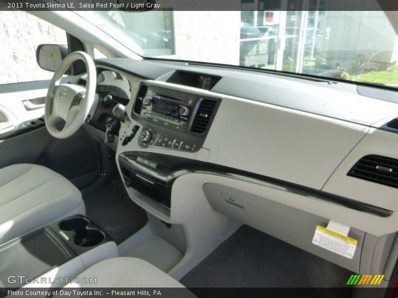 Salsa Red Pearl / Light Gray 2013 Toyota Sienna LE