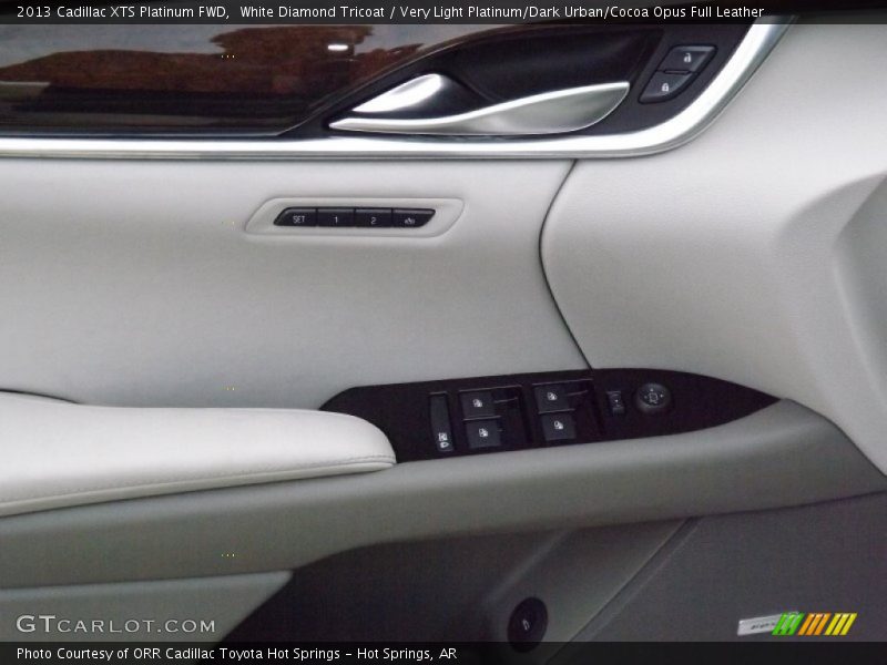 White Diamond Tricoat / Very Light Platinum/Dark Urban/Cocoa Opus Full Leather 2013 Cadillac XTS Platinum FWD