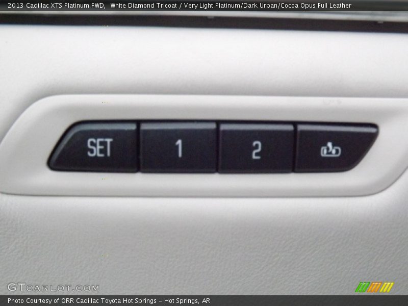 White Diamond Tricoat / Very Light Platinum/Dark Urban/Cocoa Opus Full Leather 2013 Cadillac XTS Platinum FWD
