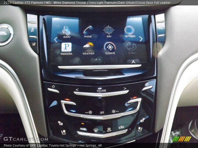 White Diamond Tricoat / Very Light Platinum/Dark Urban/Cocoa Opus Full Leather 2013 Cadillac XTS Platinum FWD