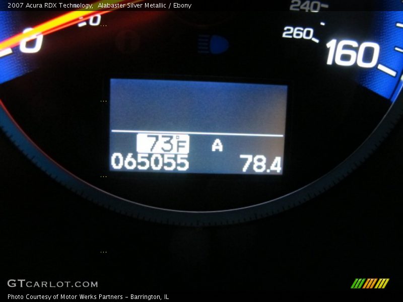 Alabaster Silver Metallic / Ebony 2007 Acura RDX Technology