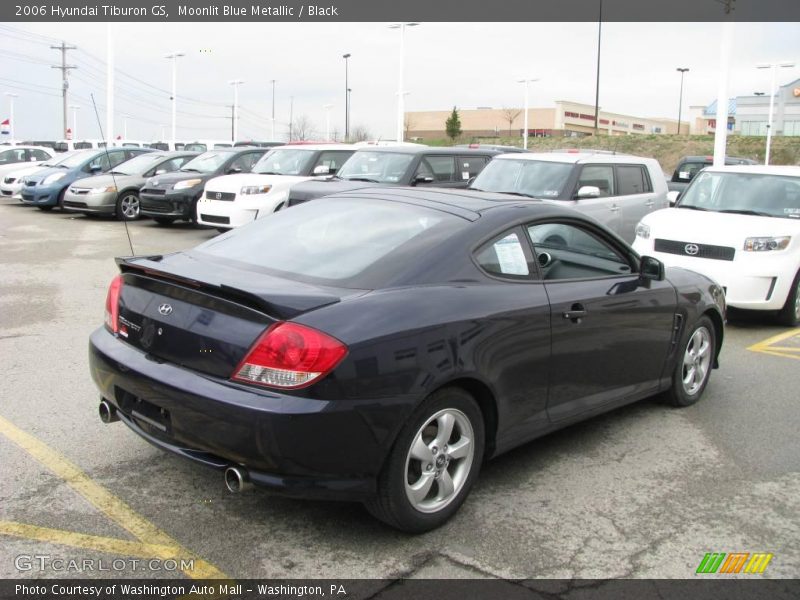 Moonlit Blue Metallic / Black 2006 Hyundai Tiburon GS