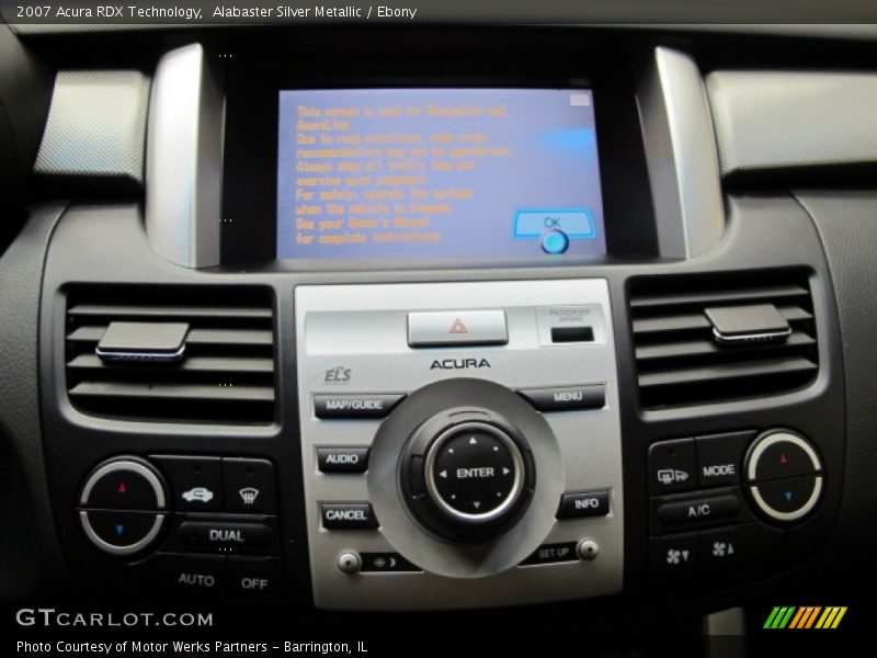 Controls of 2007 RDX Technology