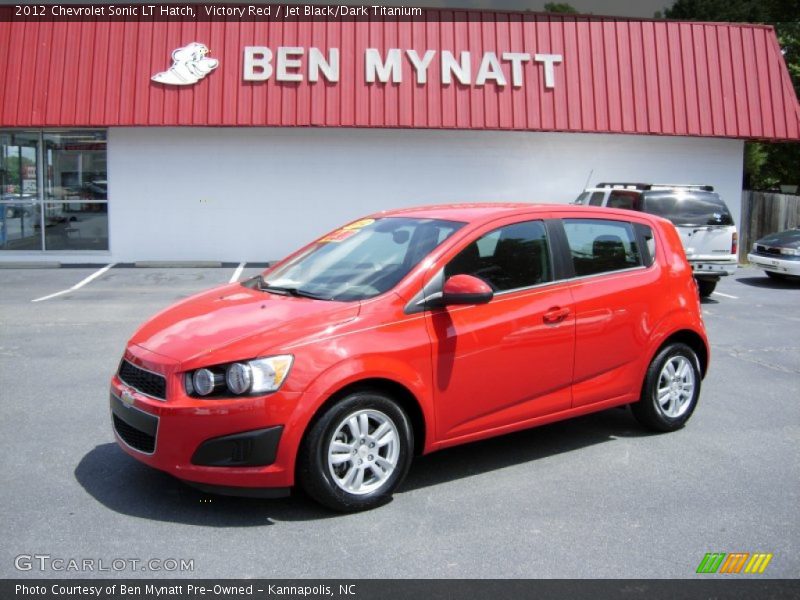 Victory Red / Jet Black/Dark Titanium 2012 Chevrolet Sonic LT Hatch