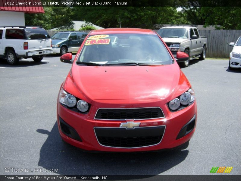 Victory Red / Jet Black/Dark Titanium 2012 Chevrolet Sonic LT Hatch