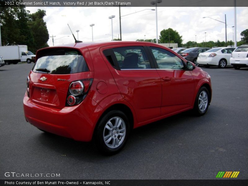 Victory Red / Jet Black/Dark Titanium 2012 Chevrolet Sonic LT Hatch