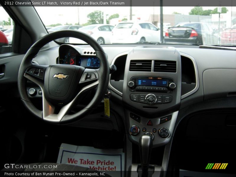Victory Red / Jet Black/Dark Titanium 2012 Chevrolet Sonic LT Hatch