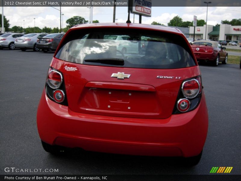 Victory Red / Jet Black/Dark Titanium 2012 Chevrolet Sonic LT Hatch