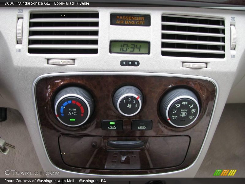 Ebony Black / Beige 2006 Hyundai Sonata GLS