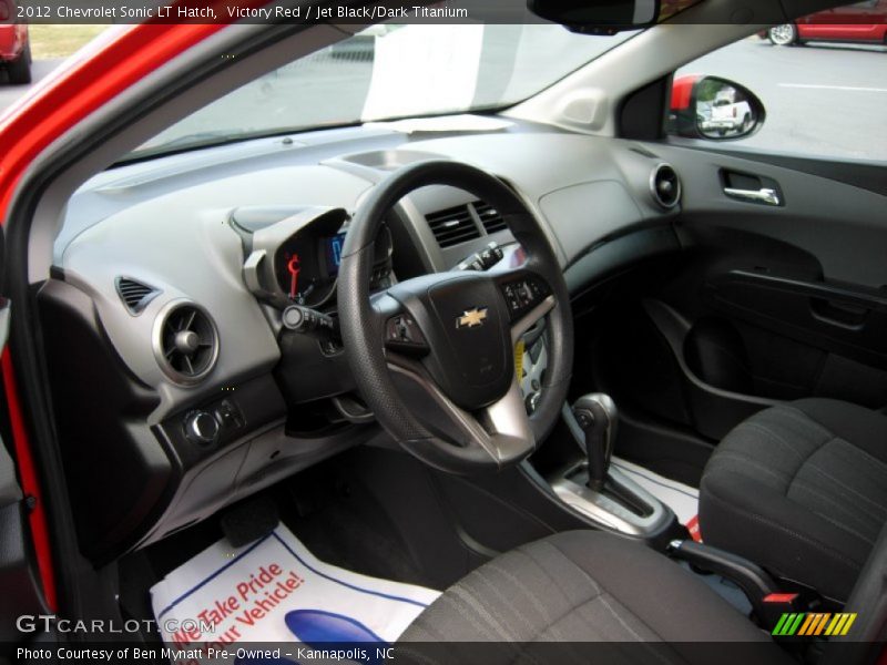 Victory Red / Jet Black/Dark Titanium 2012 Chevrolet Sonic LT Hatch