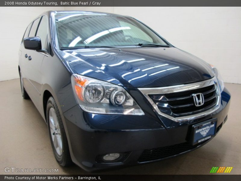 Baltic Blue Pearl / Gray 2008 Honda Odyssey Touring