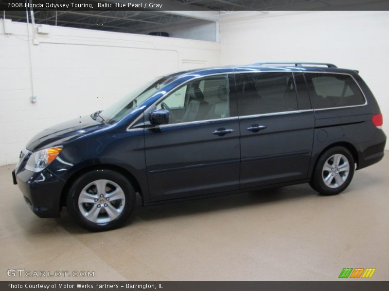 Baltic Blue Pearl / Gray 2008 Honda Odyssey Touring